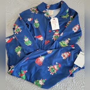 NWT Munki Munki 2-Piece Holiday Christmas Pajama Set